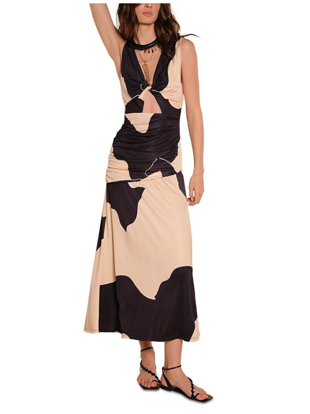 Johanna Ortiz Horizonte Mistico Maxi Dress Ecru Multi Size 6 NWT
